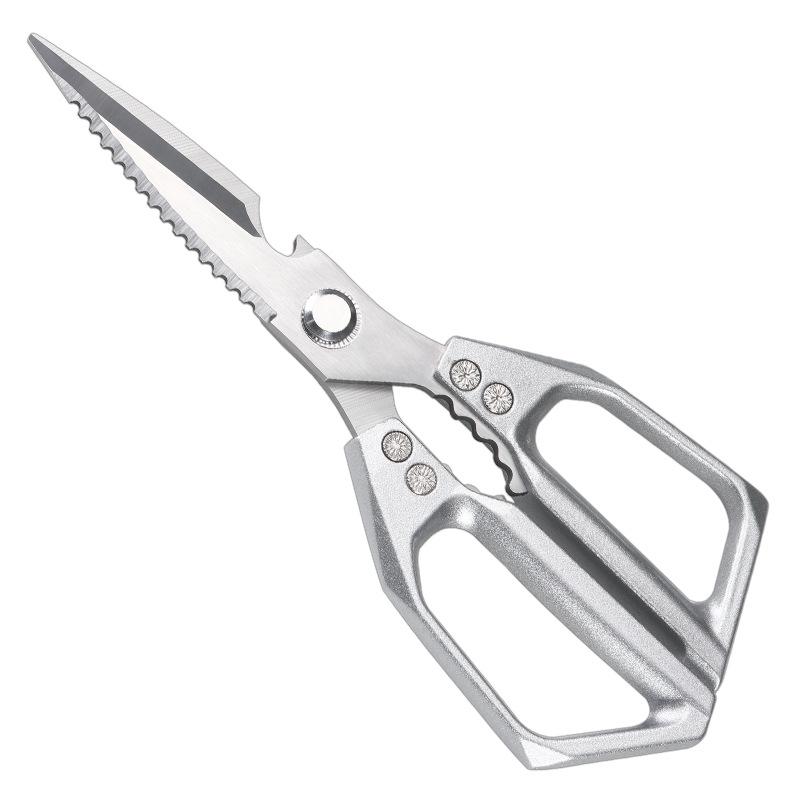Japanese 7th Gen Multifunctional Kitchen Scissors: Powerful Stainless Steel SK5 for Fish & Chicken Bones