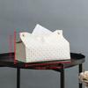 Light Luxury Leather Tissue Box High Aesthetic Living Room Universal El Homestay Coffee Table Desktop Creative Storage