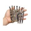 [PLEGOOD] Chinese Ancient Sword Keychain 7-Piece Set Miniature Weapon Model with Scabbard Stainless Steel Ornament