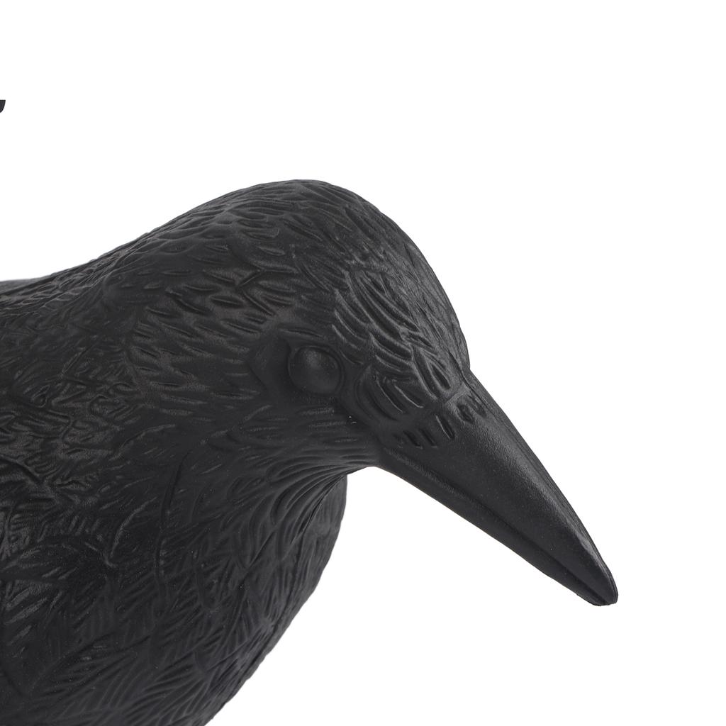 Bird Scarecrow Fake Plastic Crow Black Feathered Crows Bird Repellent for Outdoor Garden Yard