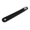 Unique Black Accordion Bellow Strap with Reinforced Edges and Secure Fastening System Suitable for Offering Durability