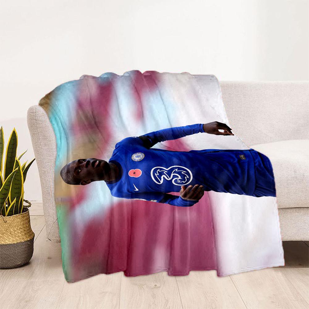 Chelsea Player Action Blanket Warmthful Decor Suitable for Livingroom Bed Seaside for All Occasions Modern Perfect Gift for Relatives and Friends