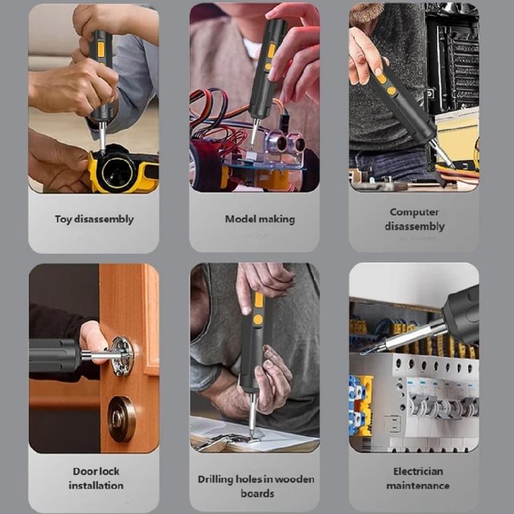 Compact Electric Screwdriver Portable Design Ideal for High Performances Battery Fast Charging Capability Ergonomic Grip Included