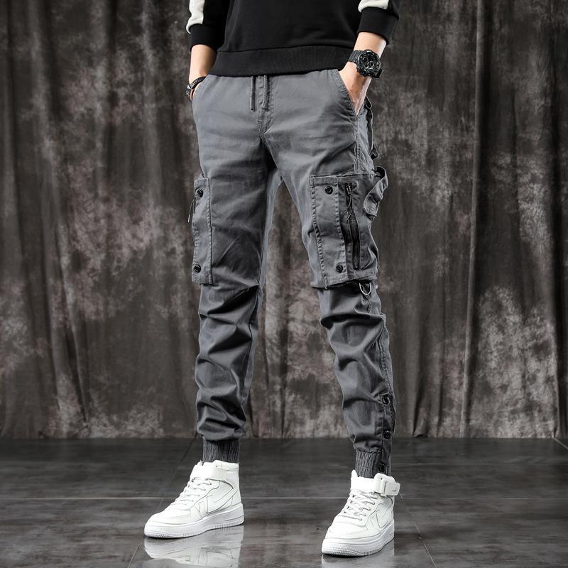 

American-Style Men s Casual Tactical Buttoned Overalls 3XL