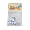 Yibuy 6-Pack 17x13mm Chrome Alloy Machine Head Buttons for Electric Guitar and Ukulele, Exquisite Accessories