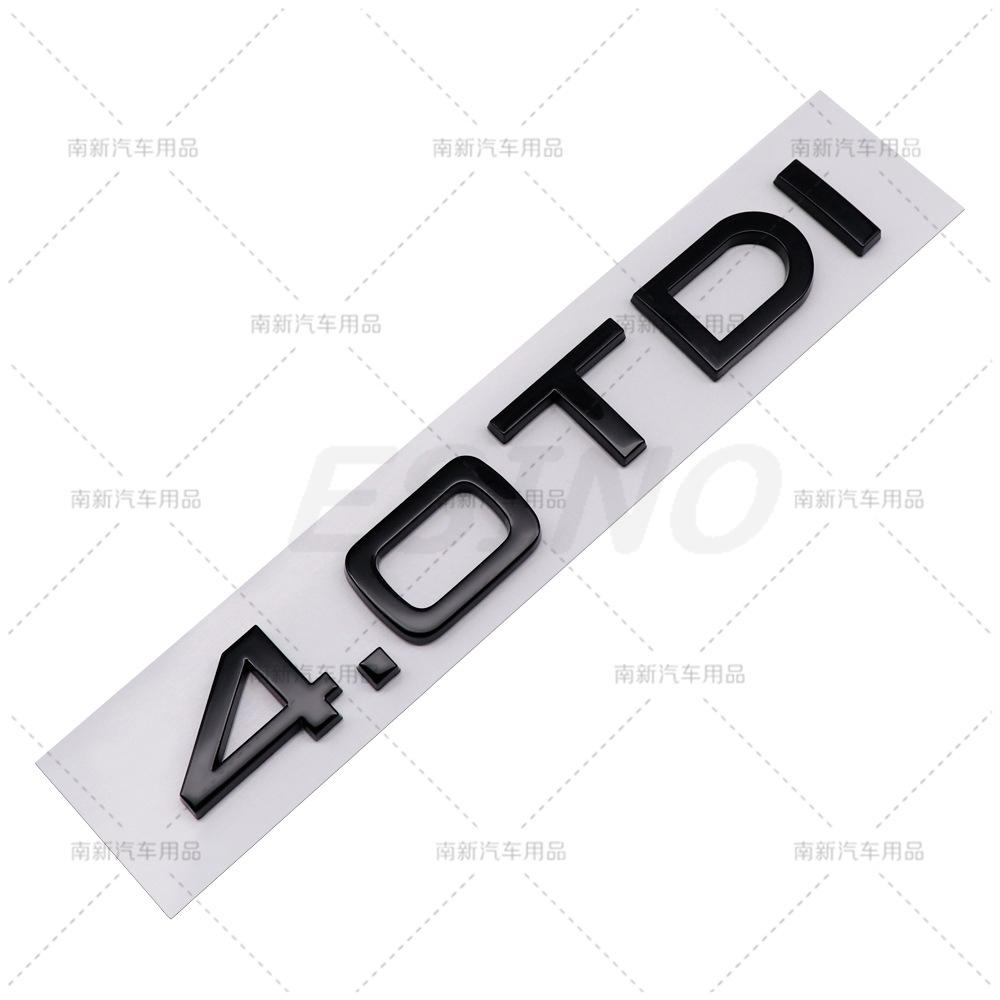 3D 1.6 1.9 2.0 3.0 4.0 TDI Car Trunk ABS Badge Emblem Rear Tailgate Fender Door Adhesive Badge for f2 A4 A5 A6 A7 A8 Q3 Q5 Q7