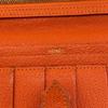 HERMES leather Bean Purse Orange leather Women Used