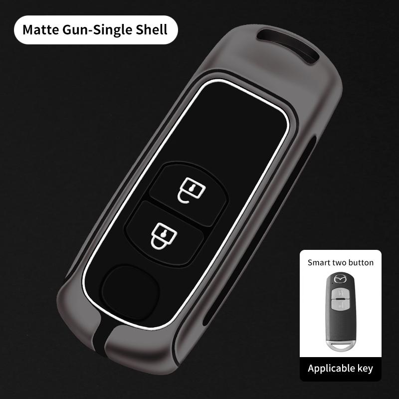 Metal Car Remote Key Case Cover Shell Fob For Mazda 2 3 5 6 Bl Bm Gj Atenza Axela Demio Cx-3 Cx3 Cx-5 Cx5 Cx7 Cx-9 Cx8 Keyless