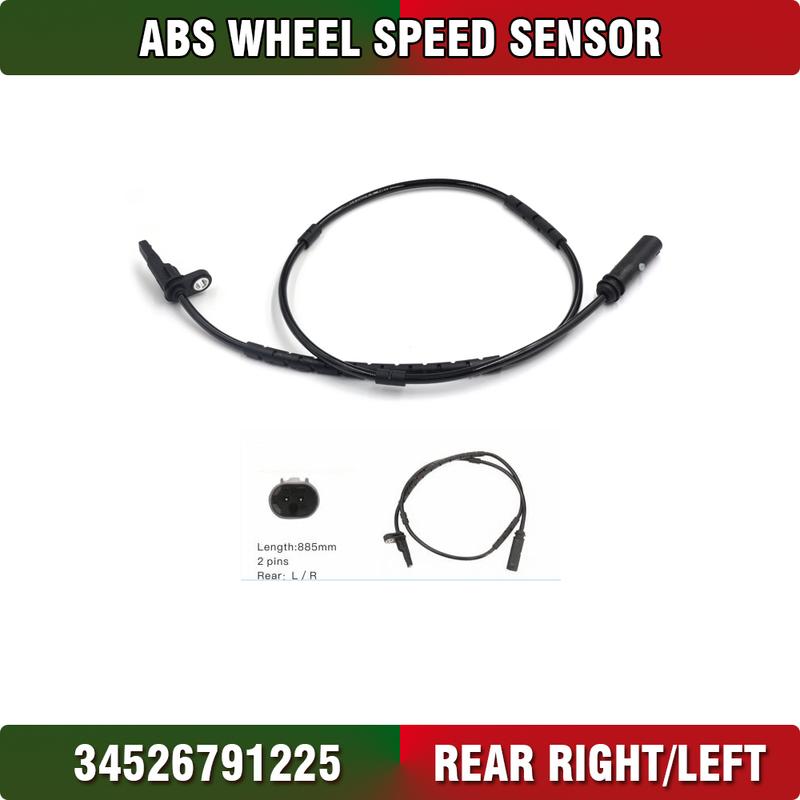 Car Accessories REAR ABS Wheel Speed Sensor For BMW ActiveHybrid 3 GT 1 2 3 4 M Series 34526791225 6791225
