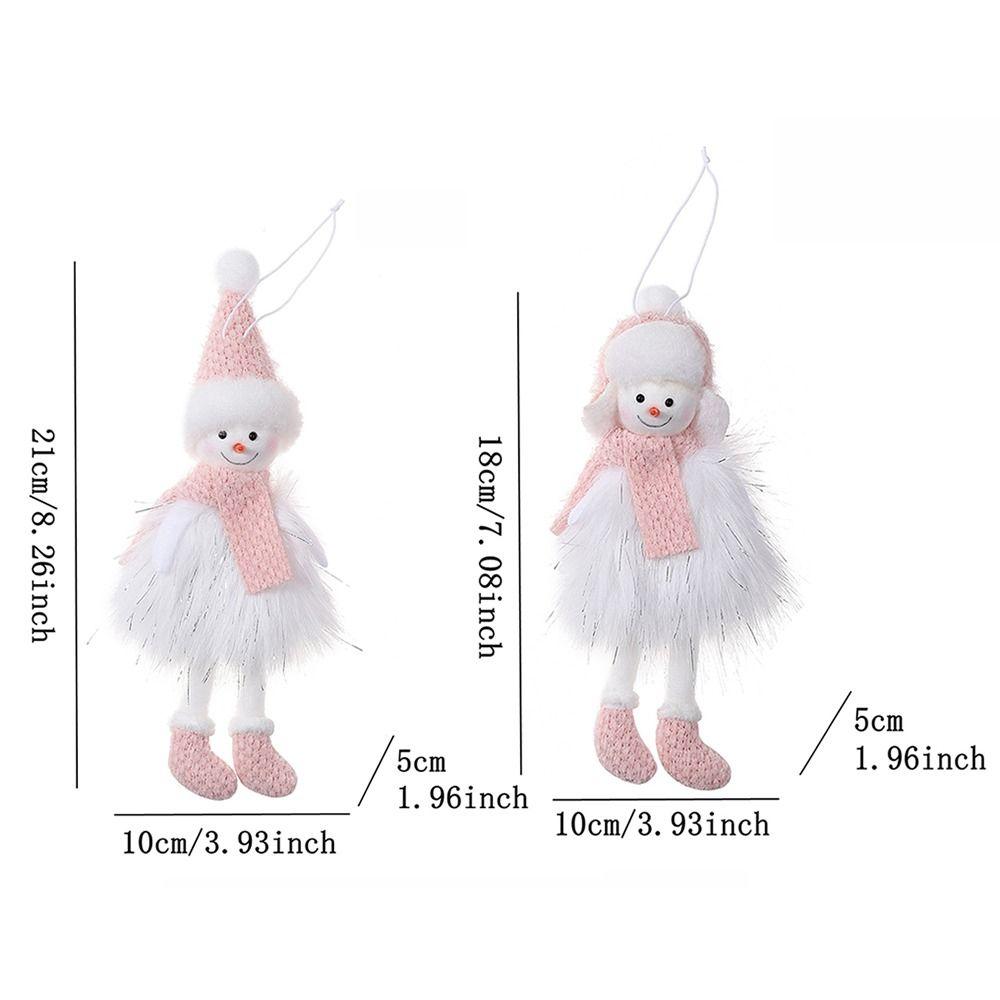 Creative Hanging Snowman Dolls Elegant Christmas Tree Decoration Snowman Ornaments Home Decor