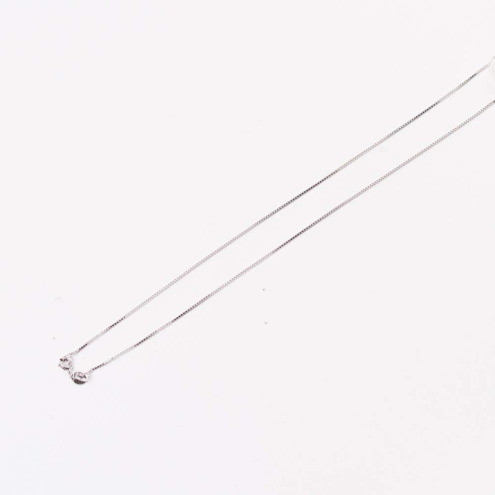 [ZIMO] White Pearl Chain Necklace with 925 Sterling Silver Accessories, Single Freshwater Pearl Pendant