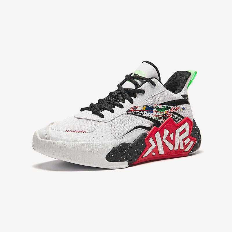 Anta Comfortable Classic Fashion Versatile Non-Slip Shock Absorbing Wear-Resistant Mid-Top Kids Basketball Shoes Men Sneaker A12431101