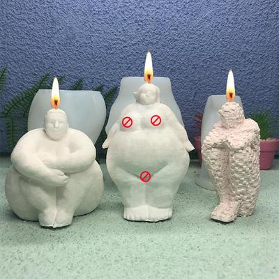 Stampo Figurine Astratte di Donna Robusta - Silicone per Torta, Candela o Artigianato in Resina Epossidica