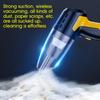4 In 1 6000Pa Portable Car Vacuum Cleaner Cordless Interior Cleaner with LED Light Tire Pressure Gauge Inflator Auto Accessories