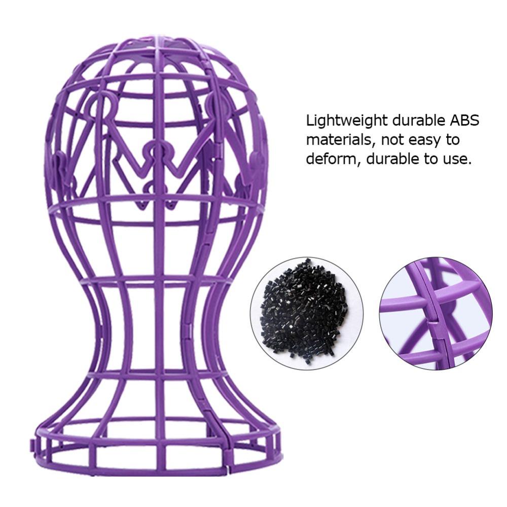 PP Foldable Wig Stand Foldable Design Wig Holder Stand Wig Hat Display Wig Display Stand  Home Use