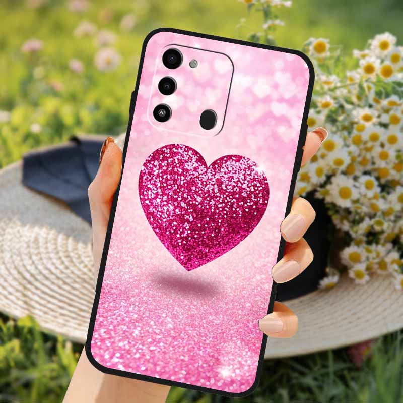 For Tecno Spark GO 2022 Case 2024 Cat Cartoon Soft TPU Silicone Phone Case For Tecno Spark 8C Cover Protective Spark8C KG5k KG5j