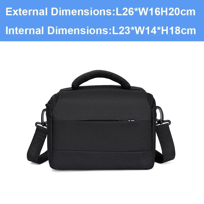DSLR Camera Bag Handbags Nylon Shoulder Bag Camera Case Portable Cameras Bag for Sony Nikon Canon Panasonic Fuji SLR Camera