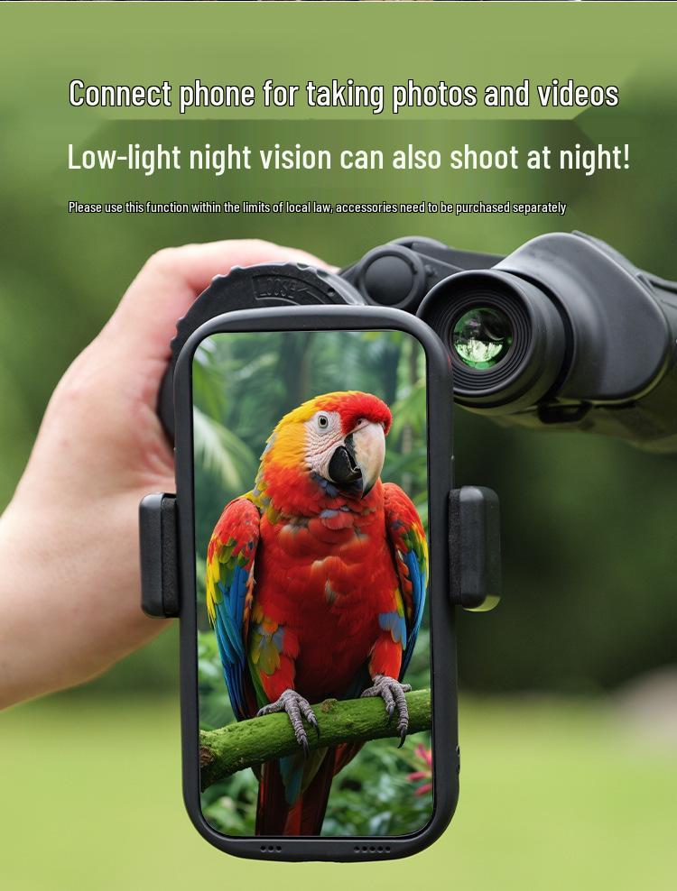 20x50 HD Binoculars - High Power Night Vision Telescope for Outdoor Travel & Smartphone Photography