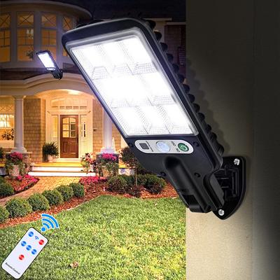 Güçlü LED Güneş Enerjili Dış Mekan LED Avlu Duvar Lambası 3 Mod İnsan Vücudu İndüksiyonlu Bahçe Teras Garaj Kapısı Sokak Aydınlatması