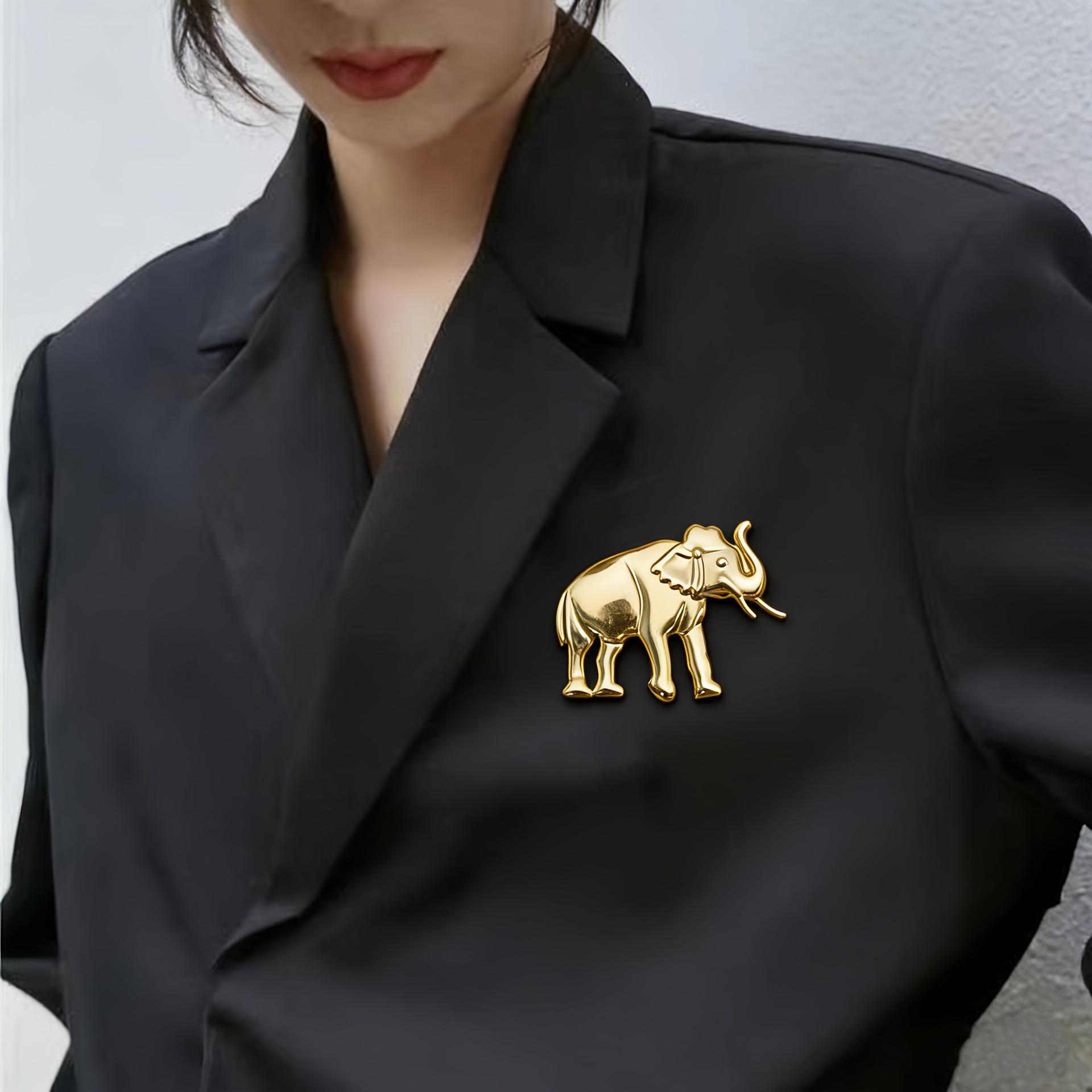 Экзотическая иероглифическая брошь - Зажим для пальто в придворном стиле, корсаж золотой