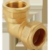 Purple Copper Ring Brass Elbow Joint Fittings for Female Threaded Copper Pipes (10/12/15/16/22/28/35/54mm)