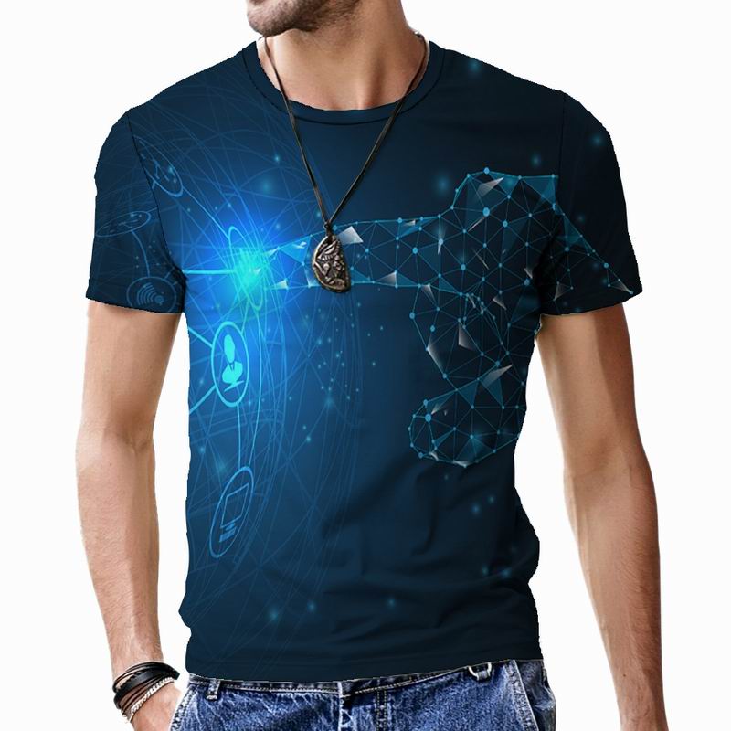 Роскошные мужские футболки с 3D принтом — фото 6