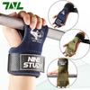 1Pair Premium Cowhide Leather Gym Fitness Gloves Lifting Straps Grips Anti-Skid Weightlifting belt For Palm Protection Deadlift