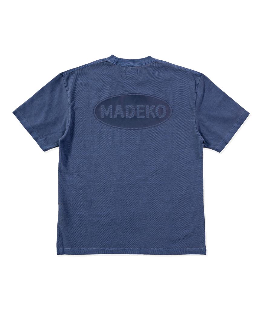 Madeko Signature Logo Tee_Washing Blue