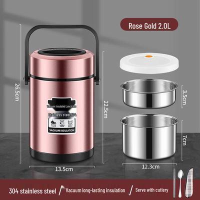 Tian Ya Jing 2-Layer Stainless Steel Insulated Lunch Box