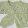 Girls' Small Jacket, Baby Sweater, Knitted Cardigan, Children's Top, Breathable Thin Shirt