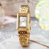 Luxury Brand Rhinestone Square Dial Quartz Watch Fashion Woman Steel Strap Wristwatch Dropshipping Clock Relogio Montre Femme