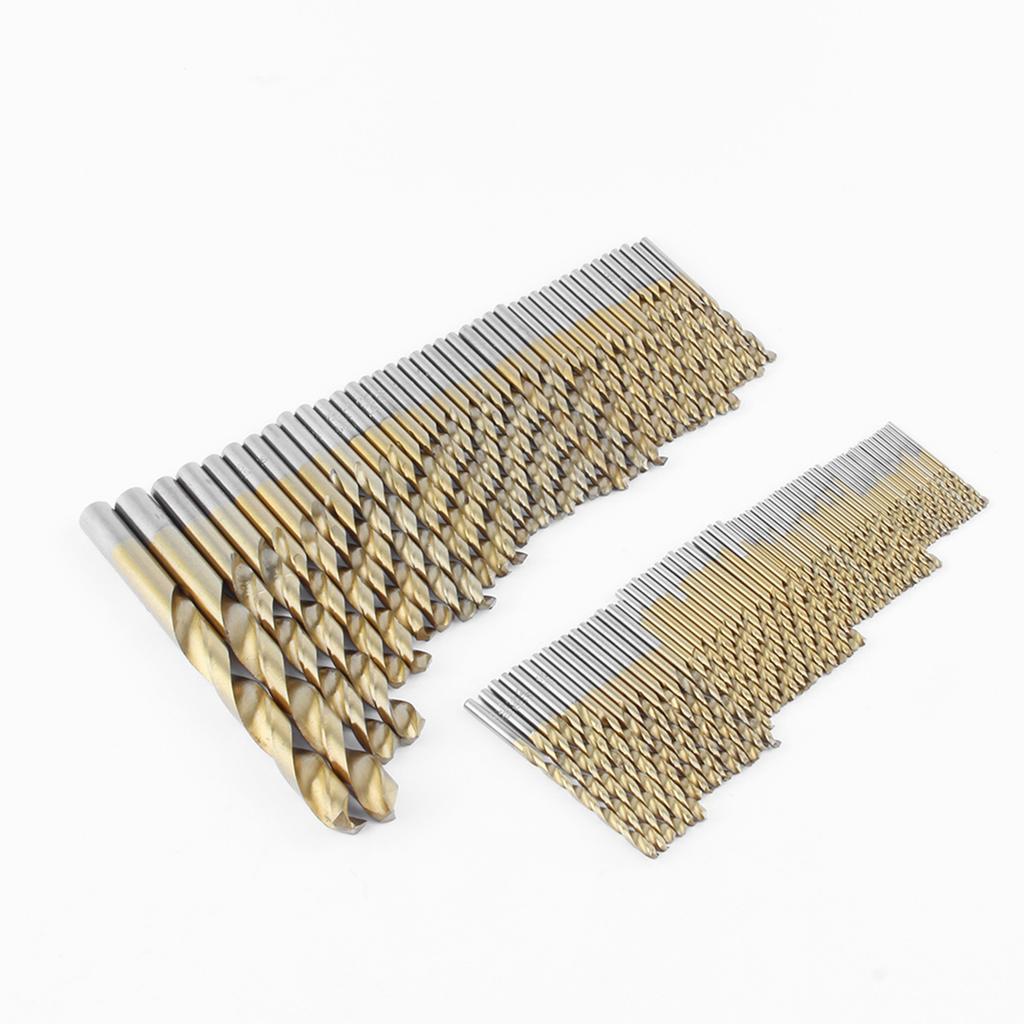 99pcs Twist Drills Bit Set HSS TiCoated Woodworking Drill Bit Set 1.510mm Kit