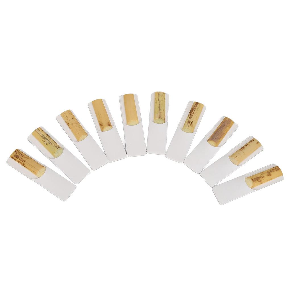 10PCS Clarinet Reeds for Beginner Air Dried Reed Strength 2.5 Traditional Reed Reed Replacement