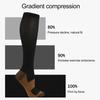 Yousheng 1 Pair Women Winter Sport Socks Compression Yoga Socks Knee Length Long-tube High Elasticity Wrapping Anti-slip Socks Comfort Warmth