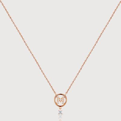 METROCITY JEWELRY Tuberare Rose Silver Necklace A201SN9102RPA