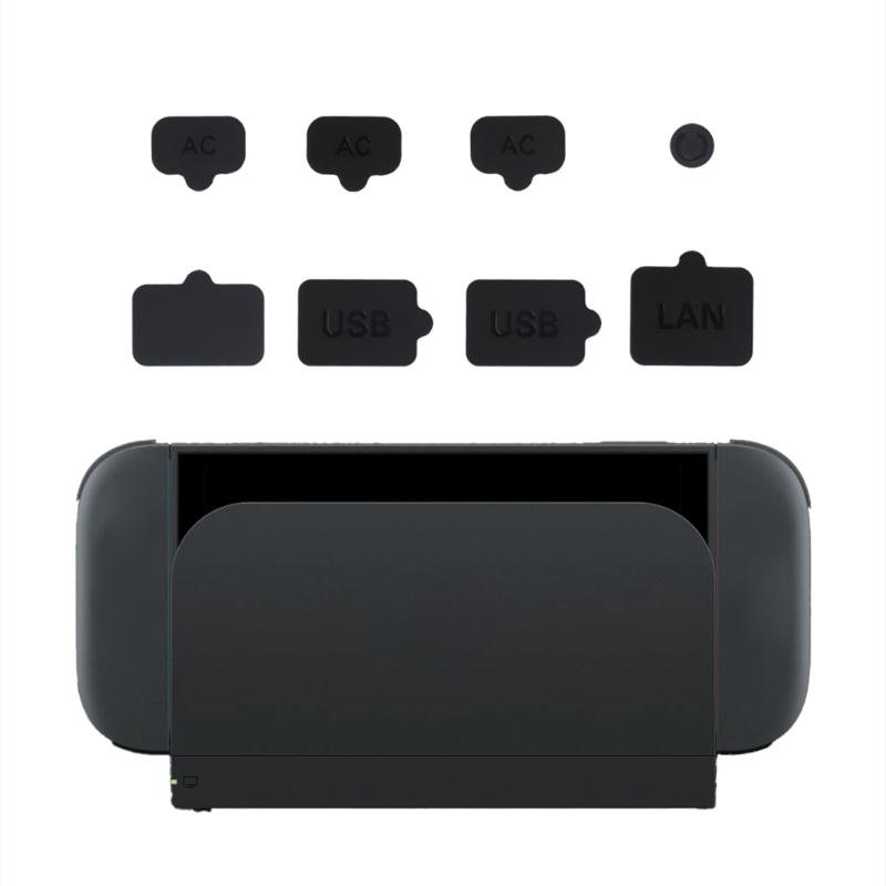8Pcs Game Consoles Protective Silicone Plugs Dustproof Silicone Dust Plugs Set Not Scratch Design for Console 2 Consoles