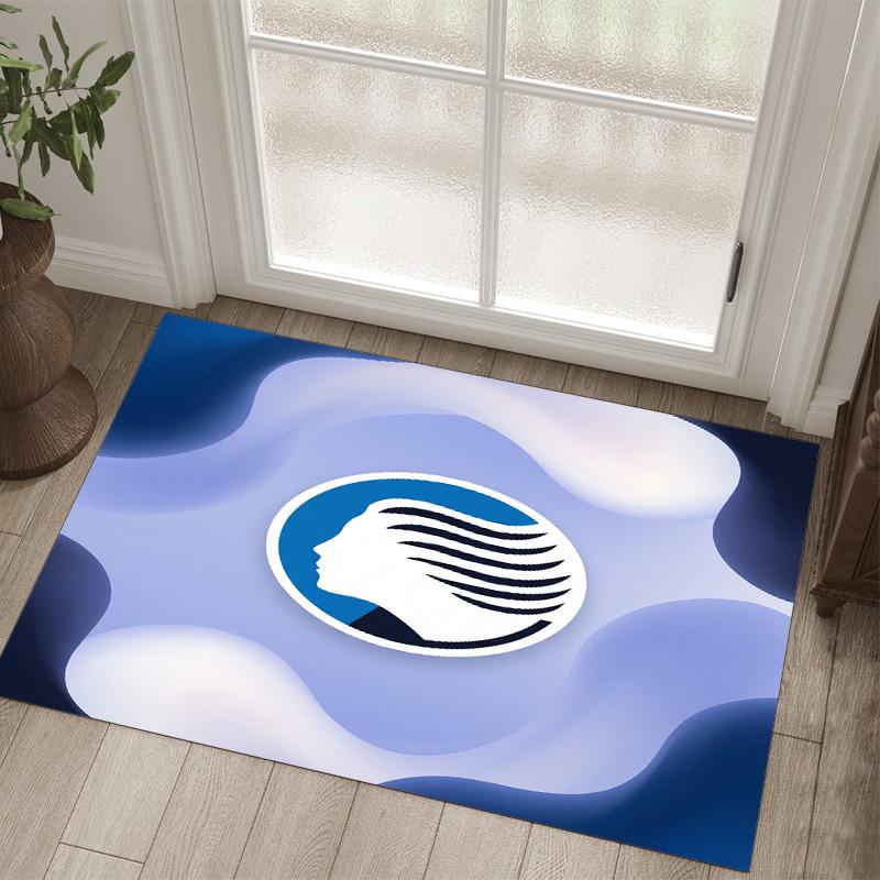 Atalanta FC Design Crystal Velvet Carpet Cozy Non?Slip Printed Rug For Bedroom Living Room Entrance