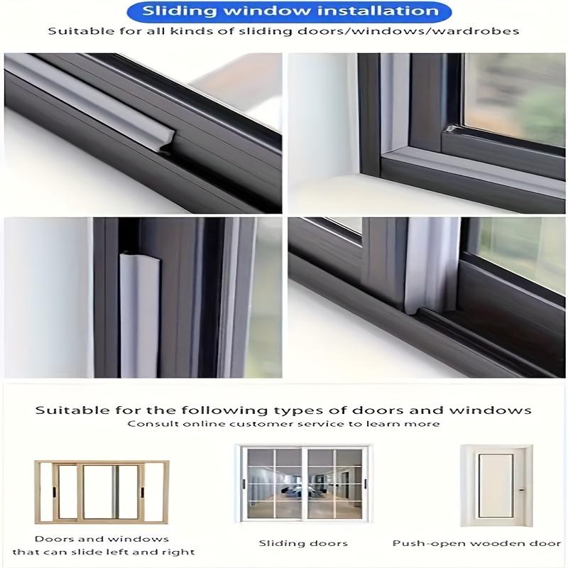 Self-Adhesive Window & Door Weatherproof Seal Strip - Windproof, Dustproof, Rainproof, Noise Reducing Durable Plastic Door & Window Insulation Tape