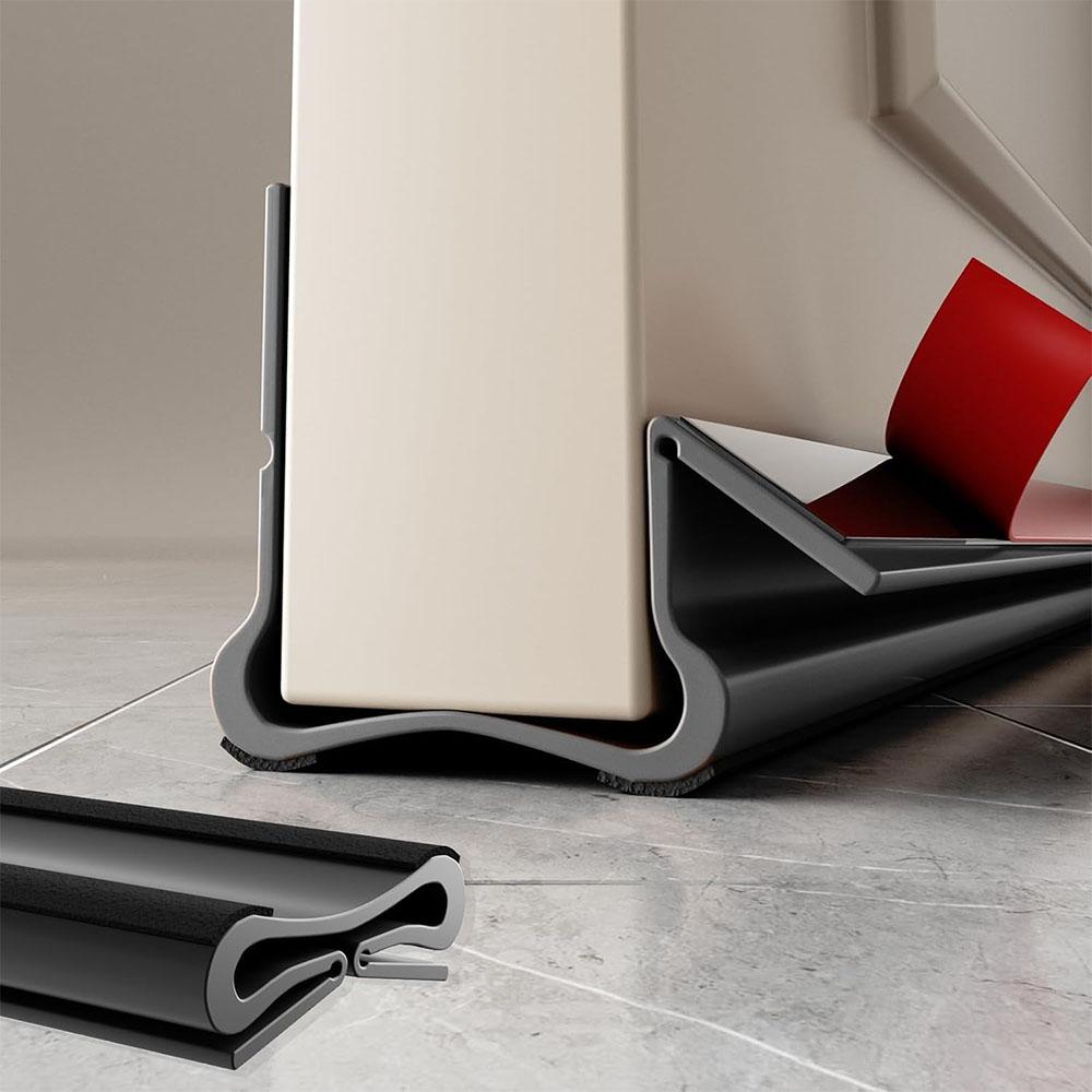 Flexible Door Bottom Seal Strip Door Gap Soundproofing Wind Dust Proof Weather Strip Under Door Draft Stopper Tape
