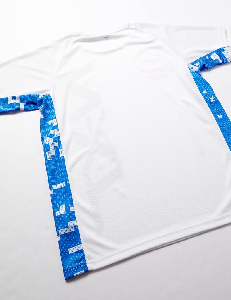 Mizuno Training Short Size 32JA1212 N-XT T-Shirt, Sleeve, Moisture-Wicking, Quick-Drying, White, XS,