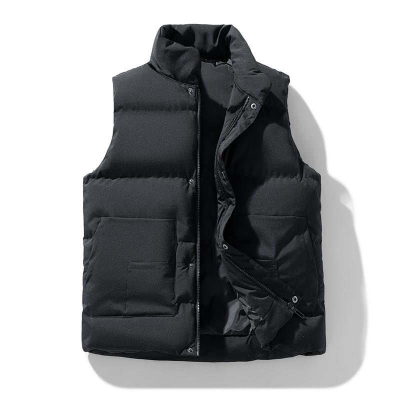 2026 Winter Fashion Vest Tooling Vest Thermal Vest Thickened Overalls Jacket Feather Cotton Vest