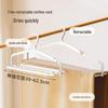 Retractable Windproof Quilt and Clothes Drying Rack, Quick-Drying and Space-Saving for Balcony Use.