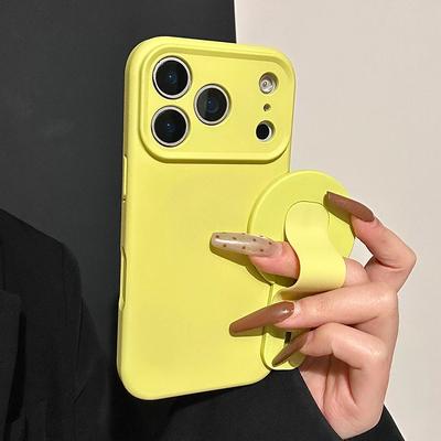 Liquid Silicone For Magsafe Grip Holder Case For iPhone Air 17 16Plus 13 14 15 12 11 Pro Max Magnetic Handheld Cover
