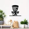 Metal Wall Art Indoor Outdoor Decor Matte Black Sports Theme Golf Kids Room Gift