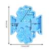 Holographic Resin Keychain Mold Flower Epoxy Resin Casting Mold for DIY Crafts Jewelry Making Phone Holder Silicone Mold
