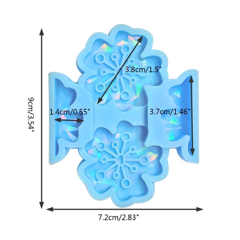 Holographic Resin Keychain Mold Flower Epoxy Resin Casting Mold for DIY Crafts Jewelry Making Phone Holder Silicone Mold