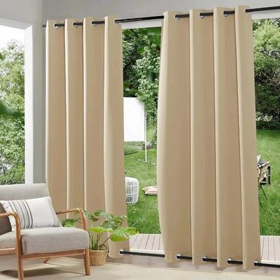Wasserdichte, winddichte Außenvorhänge für Gärten/Balkone, Sommer, 100 % Polyester, Sonnensegel