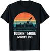 Tooning_More Worry Less Boating Pontoon Captain Boat Gift Unisex T-Shirt