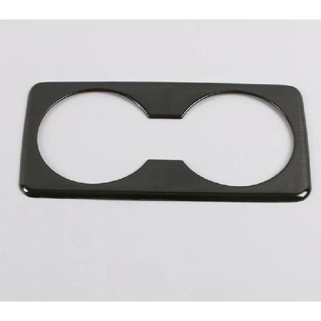 For Mazda 3 Axela Sedan BP   Stainless Steel Rear Seat Drink Cup Holder Chrome Trim Cover Bezel Surround Frame Styling