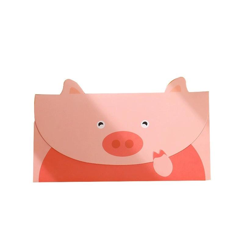 Sada 12 ks, Roztomilé kreslené dárkové karty, Skládací obálka Pozdravné karty, Pozvánka na narozeninovou oslavu, Všestranné pozdravné karty